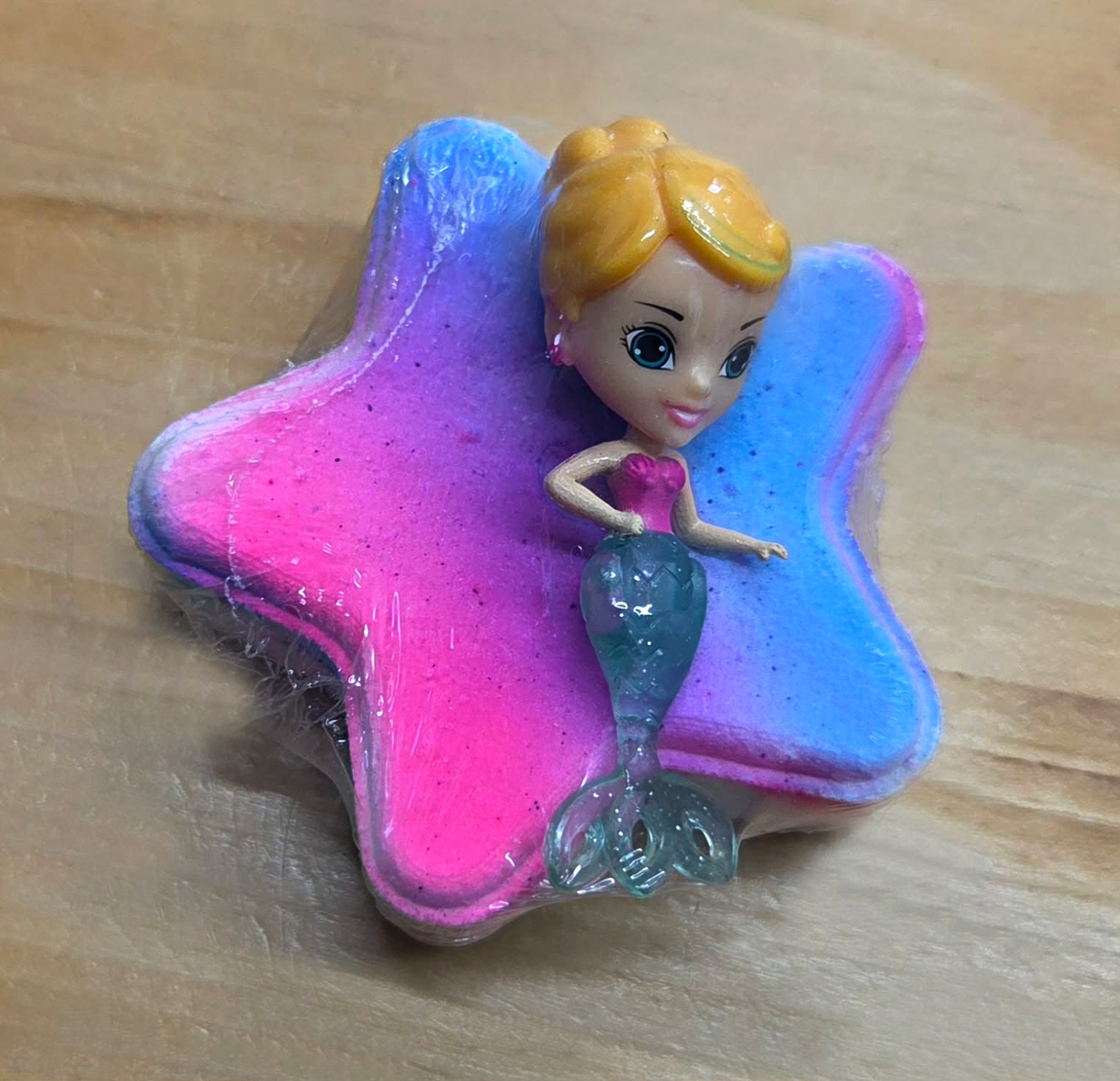 Bombe de bain effervescente - Tranche de fruits - Étoile avec Jouet Sirène